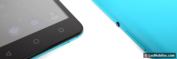 Wiko Rainbow Lite : touches de navigation et bouton d'alimentation