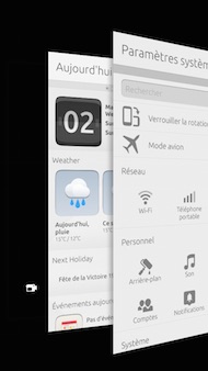 bq Aquaris E4.5 Ubuntu Edition interface