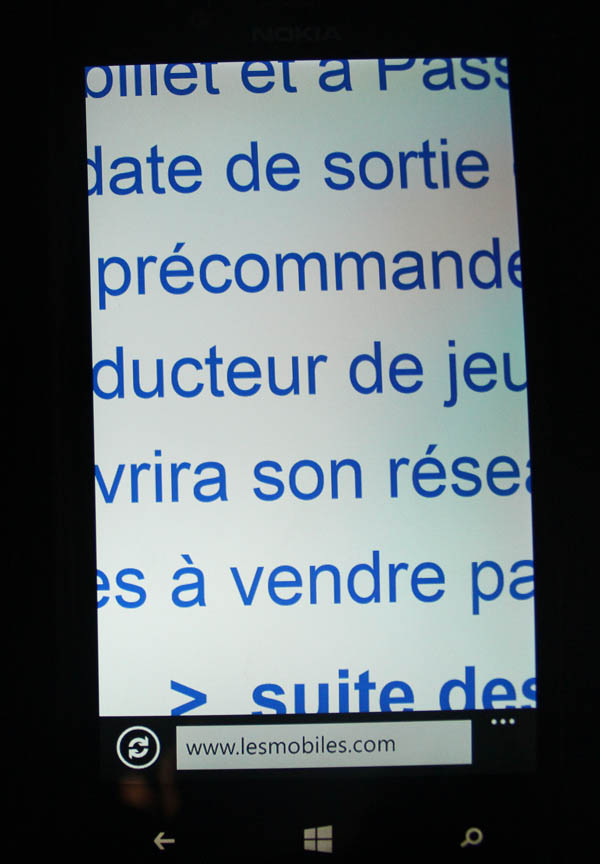 Nokia Lumia 720 écran