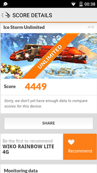 Wiko Rainbow Lite : 3DMark