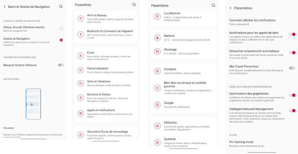 Réglage des paramètres du OnePlus Nord CE 5G