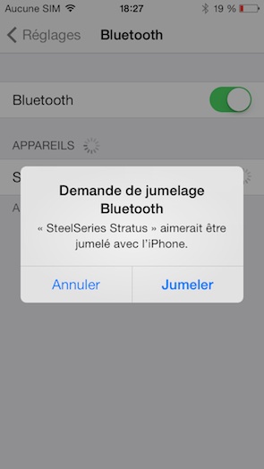 Steelseries Stratus : jumelage partie 1