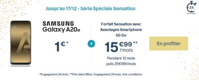 Samsung galaxy A20e promo
