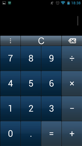 Wiko Cink Peax 2 : calculatrice