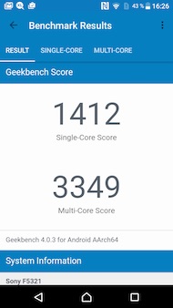 Sony Xperia X Compact performances