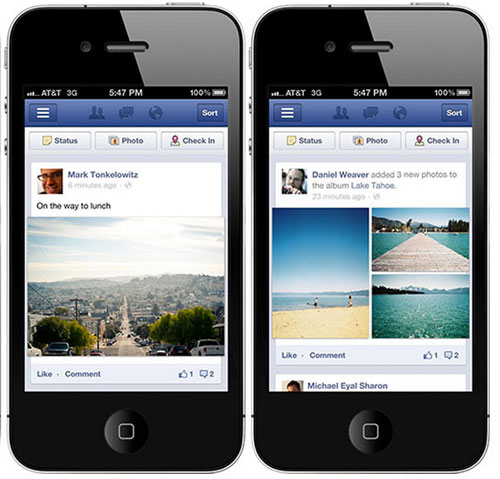 Facebook : le site mobile se refait une beauté