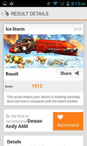 Yezz Andy A4m : 3DMark