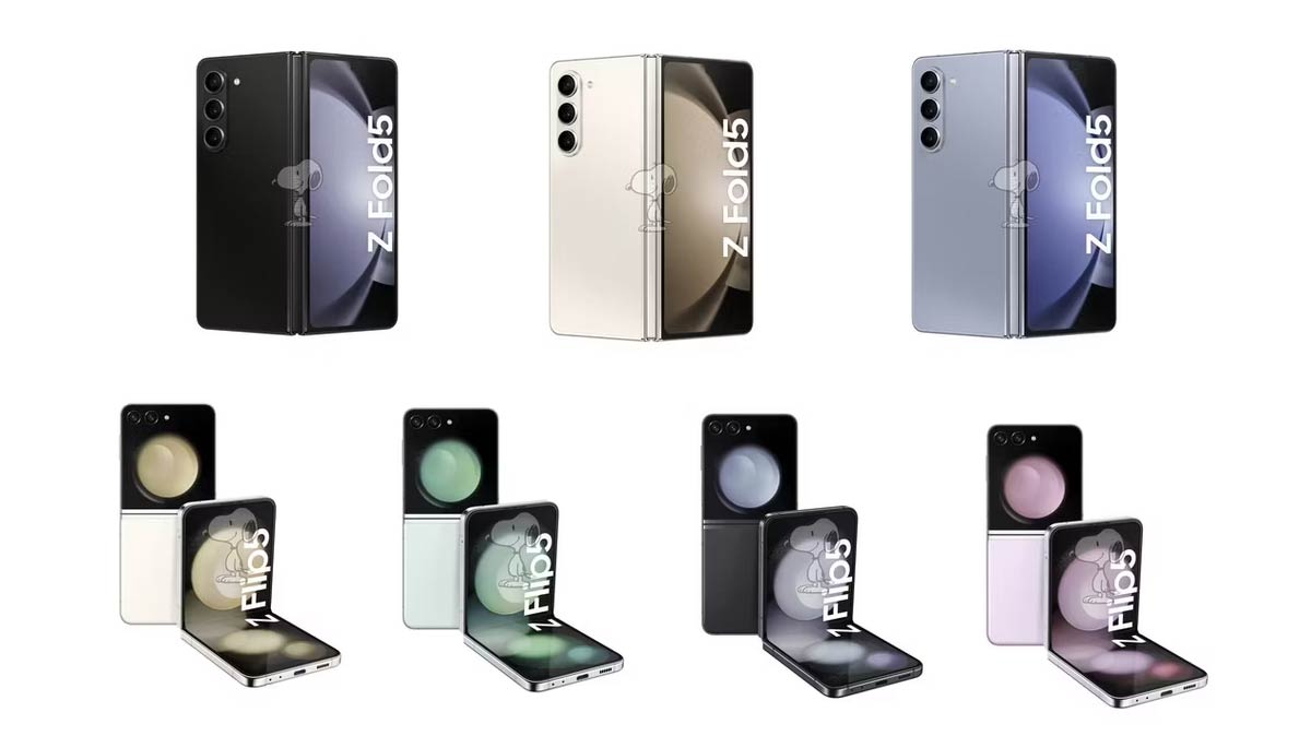 Des rendus des Samsung Galaxy Z Fold5 et Galaxy Z Flip5 en fuite, bien avant la présentation officielle
