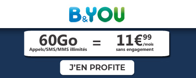 Forfait Bouygues Telecom 60Go