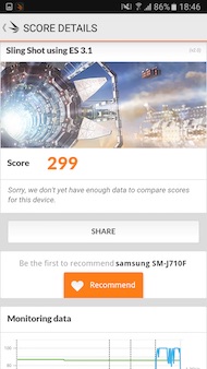 Samsung Galaxy J7 2016 performances