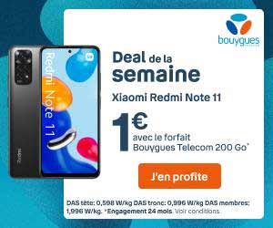 Xiaomi Redmi Note 11 à prix canon chez Bouygues Telecom