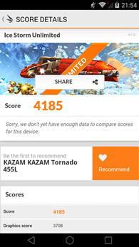 Kazam Tornado 455L : 3Dmark