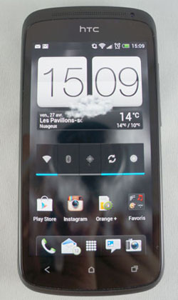 Test HTC One S : design face avant 