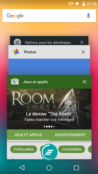 Wiko Rainbow Jam : gestionnaire de multitâche