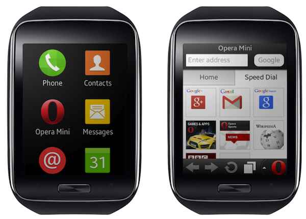 Opera Mini arrive sur la Samsung Gear S