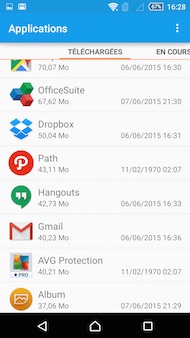 Sony Xperia M4 Aqua : stockage