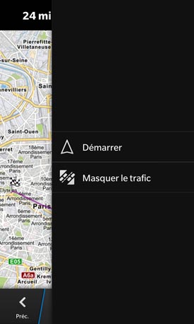 BlackBerry Z10 : Navigation GPS