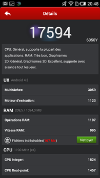 Alcatel OneTouch Idol 2S : AnTuTu