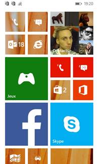 Nokia Lumia 530 : écran d'accueil