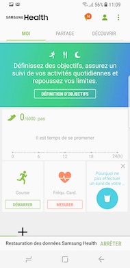 Samsung Galaxy S8 interface