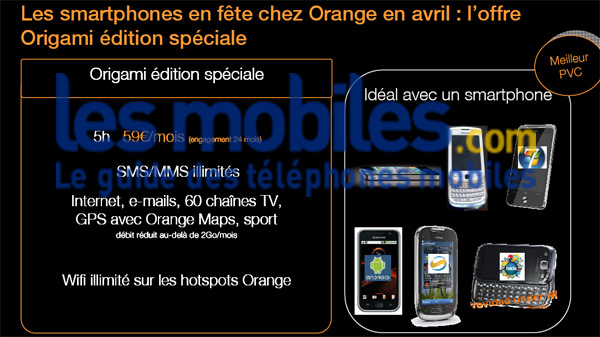 (Exclu) Orange : forfait Origami édition spéciale (compatible iPhone)