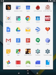 Nexus 9 interface