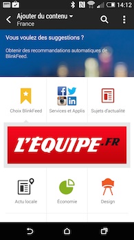 HTC One (M8) Blinkfeed