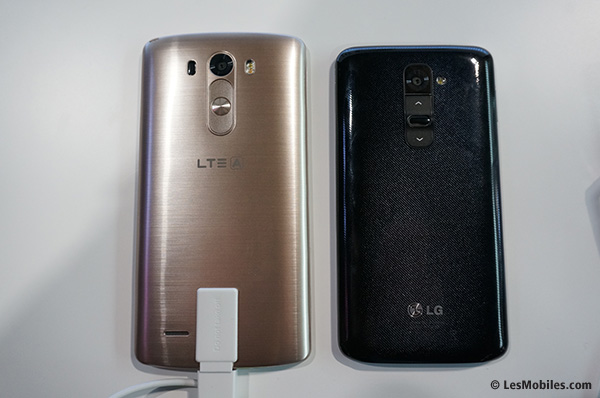 LG G3 et G2 (dos)
