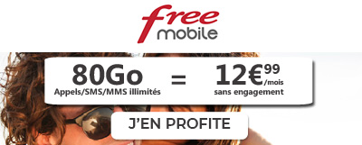 Forfait Free Mobile 80 Go à 12.99?