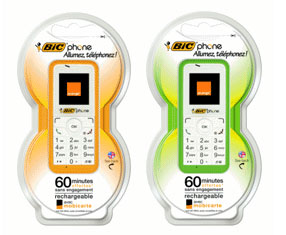 Orange et Bic lancent un téléphone mobile à 49 euros