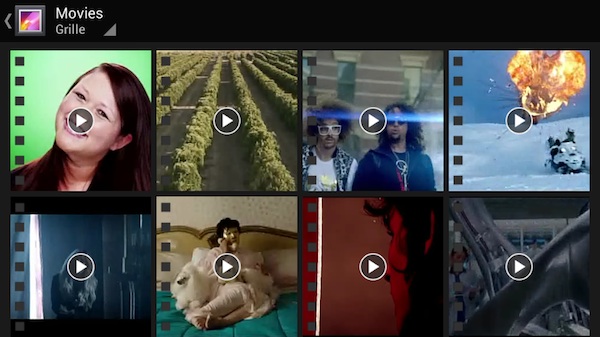 Kazam Thunder Q4.5 : interface vidéo
