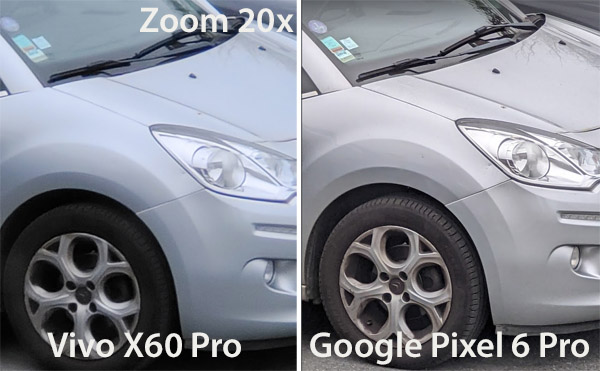 Photo zoom avec le Vivo X60 Pro
