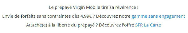 Virgin Mobile met fin à son offre prépayée