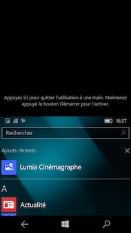 Windows 10 interface