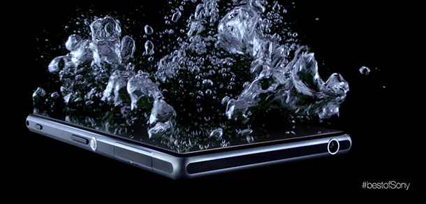 Sony Xperia Z1 : résistance à l'eau confirmée