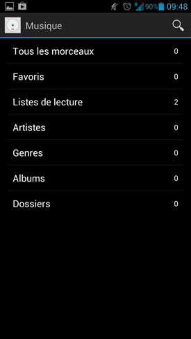 Huawei Ascend P2 : musique