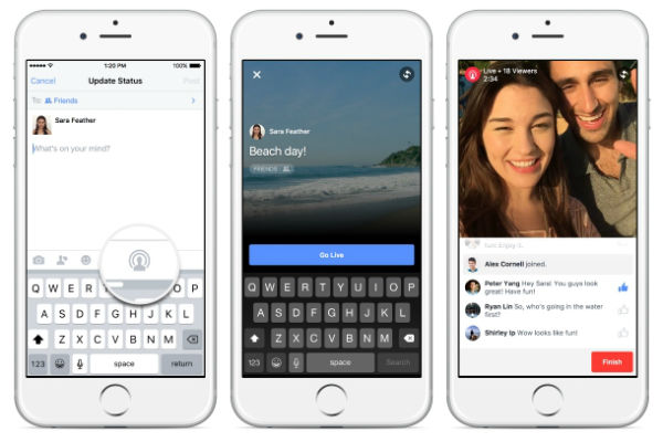 Facebook active la vidéo en direct avec « Live Video »