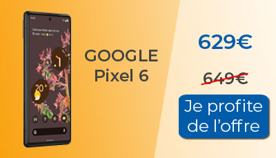 Un code promo fait baisser le prix du Google Pixel 6
