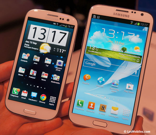 Prise en main Samsung Galaxy Note 2