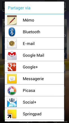 Test LG Optimus 4X HD : capture d?écran du système d'exploitation