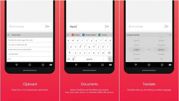 Microsoft lance un clavier virtuel pour Android sous le nom de Hub Keyboard