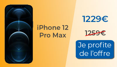 iPhone 12 Pro Max en promo à 1229 euros