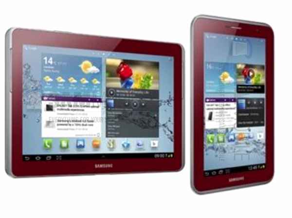 Samsung Galaxy Tab 2 : la gamme complète se parerait de rouge pour la Saint-Valentin