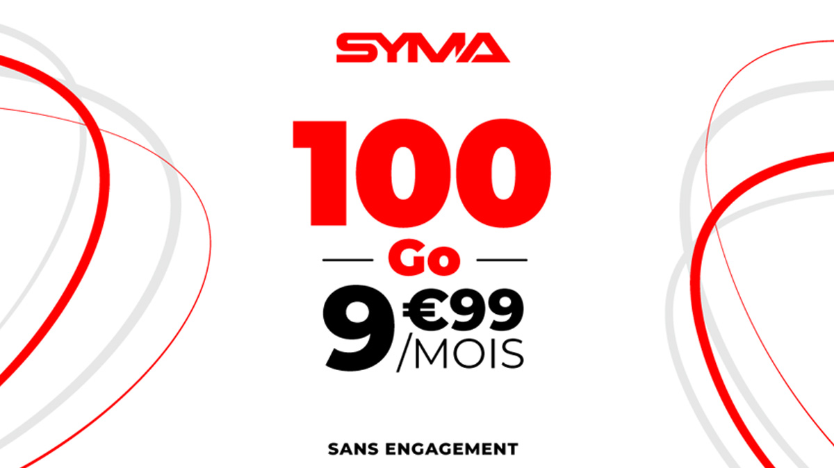 Ce forfait mobile 100 Go est en promo à 9,99 € sans engagement et sans condition de durée