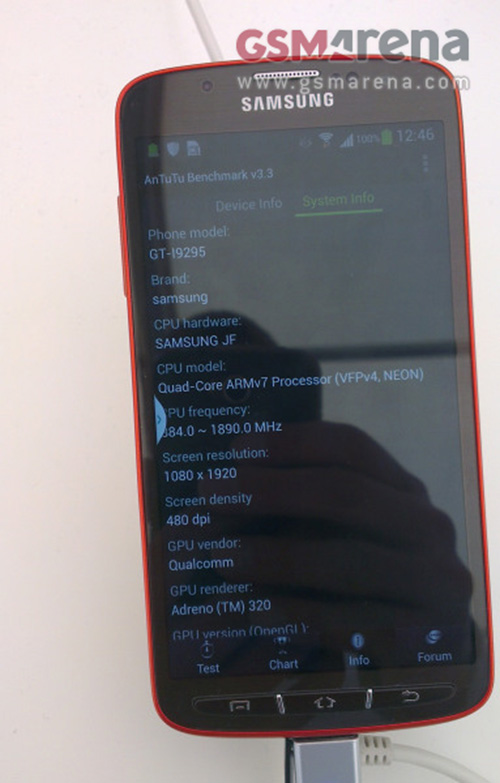 Photos en fuite du Samsung Galaxy S4 Active