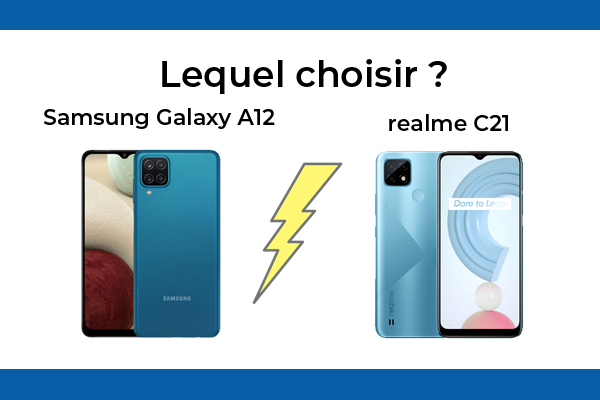 Realme c21 ou Samsung Galaxy A12, lequel est le meilleur ?