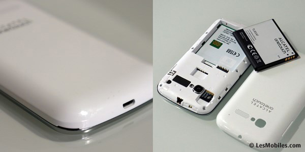 Alcatel One Touch Pop C5 : capot amovible
