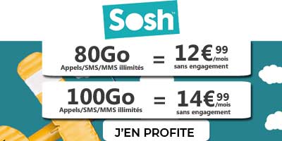 forfait SOSH 80Go ou 100Go