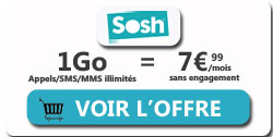 Forfait Mobile SOSH 1 Go