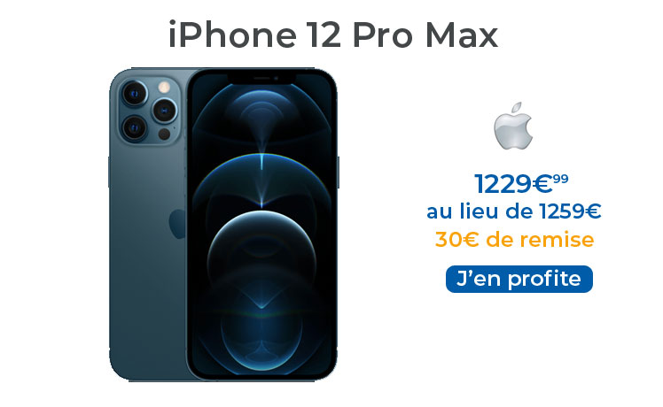 L’iPhone 12 Pro Max est disponible à la vente en boutique et en ligne